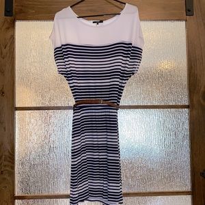 Nautical Navy/White Strip Casual Dress